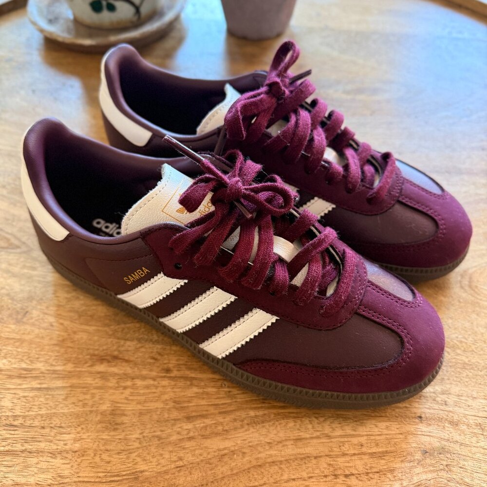 Adidas Samba OG Shoes - Burgundy/Maroon